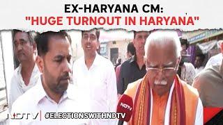 Haryana Voting News | BJP's ML Khattar On Phase 6 Voting: "Huge Turnout In Haryana"