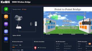 Wireless Long Range WiFi Bridge Installation