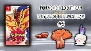 Motostoke Gym shiny hunting | Pokemon Shield but I can only use SHINIES stream #5