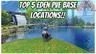 TOP 5 BEST PVE BASE SPOTS IN THE EDEN ZONE ON GENESIS 2!! || Ark Genesis 2!