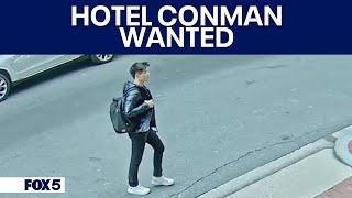 Man wanted for pretending to be a guest at luxury DC hotel, charging dinner to room and using amenit