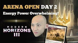 Energy Power OVERWHELMING! | Arena Open Day 2 | Modern Horizons 3 Draft | MTG Arena