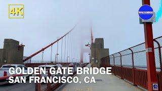 Walking Golden Gate Bridge | Binaural Audio   | San Francisco | California | 4K Walking Tour