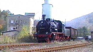 Güterzüge mit 38 5205-0 um Aue/Sachs. und Schwarzenberg/Sachs.