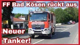 NEUES TLF 4000️Alarm FF Bad KösenKdoW, MZF, TSF-W, HLF, TLF, DLK, ELW rücken aus