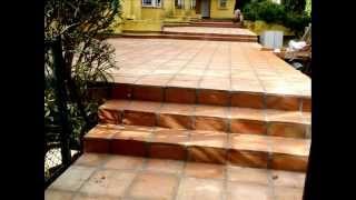 terracotta tiles, how to lay terracotta tiles, exterior terracotta tiles, patio tiles,