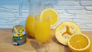 Тыквенно-апельсиновый сок. Вкусный, полезный и натуральный напиток. Pumpkin and orange juice.