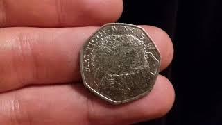 Mrs Tiggy-Winkle 50p Coin Worth - Peter Rabbit 50p Value