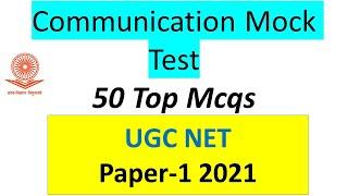 Communication Mock Test | 50 mcqs | UGC NET paper 1 preparation | SET Exam