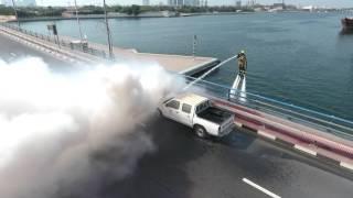 Dubai Civil Defense unveiled the flying firefighter “Dolphin”