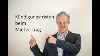 Kündigungsfristen Mietvertrag