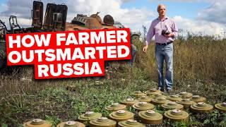 Ukrainian Farmer Finds BIZZARE Way to Get Rid Of Russian Mines