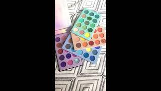 Unboxing Beauty Glazed Color Board Eyeshadow Palette 60 Color