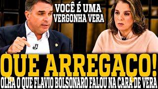 OLHA O QUE FALVIO BOLSONARO FALOU NA CARA DE VERA MAGALHÃES