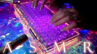 ASMR Tapping, Scratching  & Typing (No Talking) Unboxing the Tingliest Keyboard!