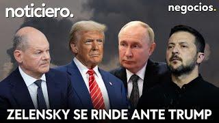 NOTICIERO: Zelensky se rinde ante Trump, Putin echa la culpa a la OTAN y giro histórico de Alemania