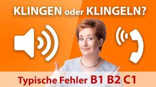 KLINGEN oder KLINGELN? Typische Fehler B1 B2 C1 Marija erklärt