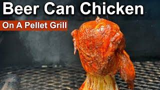 Smoky and Delicious - Beer Can Chicken on a Pellet Grill | Rum and Cook