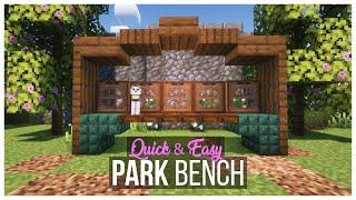 How to Make a Garden Bench | Minecraft Tutorial