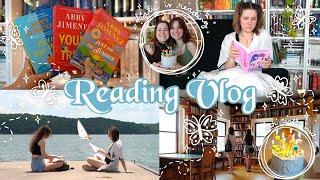 READING VLOG | summer romance books, book shopping & my 10th visit with katie! ️