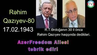 17.02.23: Rəhim Qazıyev-80. AzerFreedom Ailəsi təbrik edir!