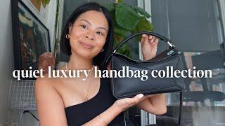 my entire QUIET LUXURY handbag collection