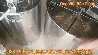 Thùng Quay Mật Ong Nội Cải Tiếng  Thùng Quay Mật Cao Cấp 2 Cầu 4 Cầu 6 Cầu Full Inox