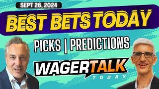 Free Best Bets and Expert Sports Picks | WagerTalk Today | UFC & NFL Week 4 Picks | 9/26/24