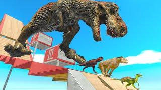 Escape from the Steep Bridge and Destroy the Titan - Animal Revolt Battle Simulator