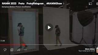 Hologram TV Arrived!!! SO REAL!!! MUST SEE!!! ProtoHologram - #NAMMShow2023