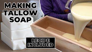 Making Tallow Soap - With Recipe! | MO River Soap