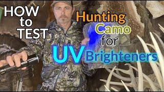 How to Test Hunting Camo For UV Brighteners #camomatrix