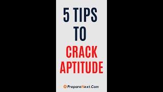 5 Tips To Crack Aptitude | 2022