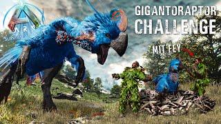  ARK ASA CHALLENGE mit Fey GIGANTORAPTOR zähmen OHNE zu STERBEN ️ - ARK: Survival Ascended