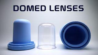 Clear Resin Domed Lenses for retro vintage lighting