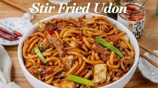 30 minute Spicy Stir Fry Udon Noodles | Udon Noodle Recipe | Stir Fried Udon recipe | 정말 맛있음 볶음우동