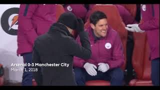 Mikel Arteta  never celebrated against Arsenal while at Manchester City ️