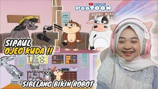 CURHATAN PAUL SI OJEK KUDA DAN ALASAN SI BELANG BIKIN ROBOT - Maya Nadia Reaction ANimasi PODTOON