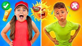 Summer Safety Rules | Video Compilation @DeeDeeShow