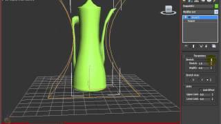 Deforming Objects Using the Stretch Modifier - 3DMax2012