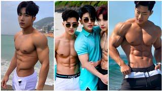 Sexy K-pop Boys Beach Vacation ️ [ Ai Men Art Fashion Lookbook ]