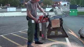 The chainsaw guy log testing Husqvarna 372 XPW Big Block chainsaw 10 8