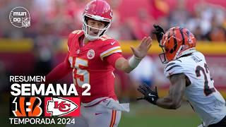 Cincinnati Bengals vs. Kansas City Chiefs | Semana 2 - NFL 2024 | Highlights Resumen en español