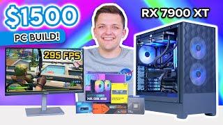 Best $1500 Gaming PC Build 2024!  [Full Build Guide ft. RX 7900 XT & Ryzen 7600X]