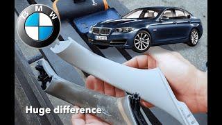 BMW 5 series F10 F11 PASSENGER DOOR HANDLE REPLACEMENT DIY EASY LOW COSTS $ & UNDER 30 MINUTES