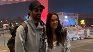 Neha Dhupia with Husband Angad Bedi Spotted at AirPort #NehaDhupia #AngadBedi