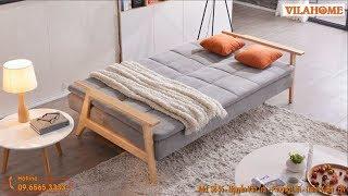 SOFA BED GỖ - G903 | Mẫu SOFA GIƯỜNG GỖ đẹp, giá rẻ, tiện dụng | VILAHOME