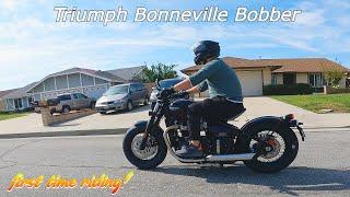 Riding a Triumph Bobber for the First Time [2022 Triumph Bonneville Bobber]