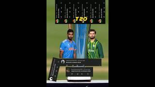 jasprit bumrah vs shaheen Afridi T20 comparison #jaspritbumrah #shaheenafridi #indiafinal#viratkohli