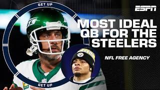 Aaron Rodgers to the Steelers?!  Quarterback domino effect headlines NFL Free Agency | Get Up